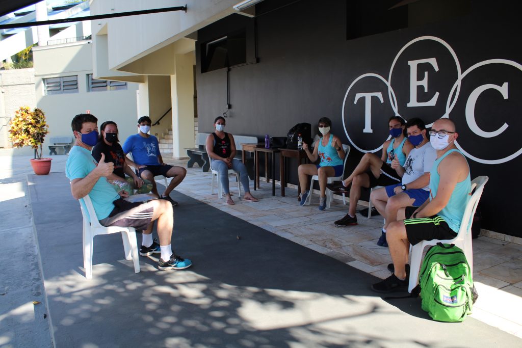 Reunião profissionais de educação física