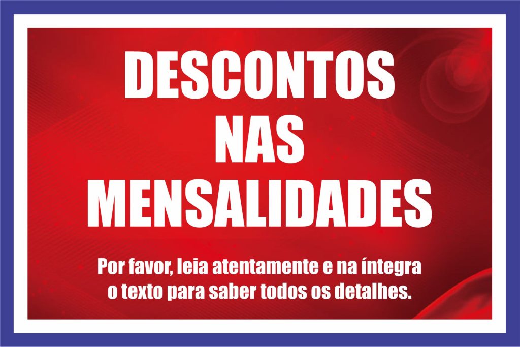 Desconto nas mensalidades