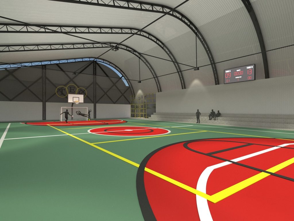 Construção do Ginásio de Esportes