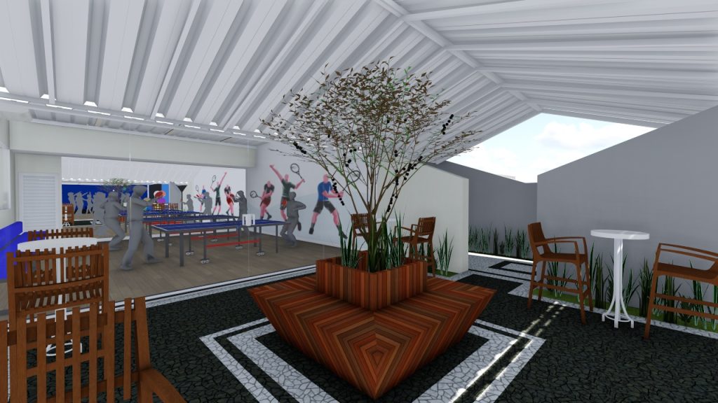 Novo Terraço Fitness (ampliação da academia)