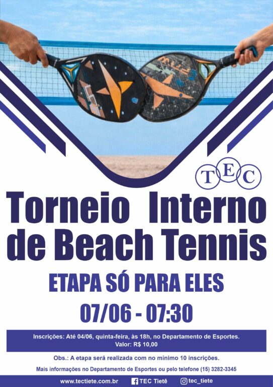 Torneio Interno de Beach Tennis – Só para eles