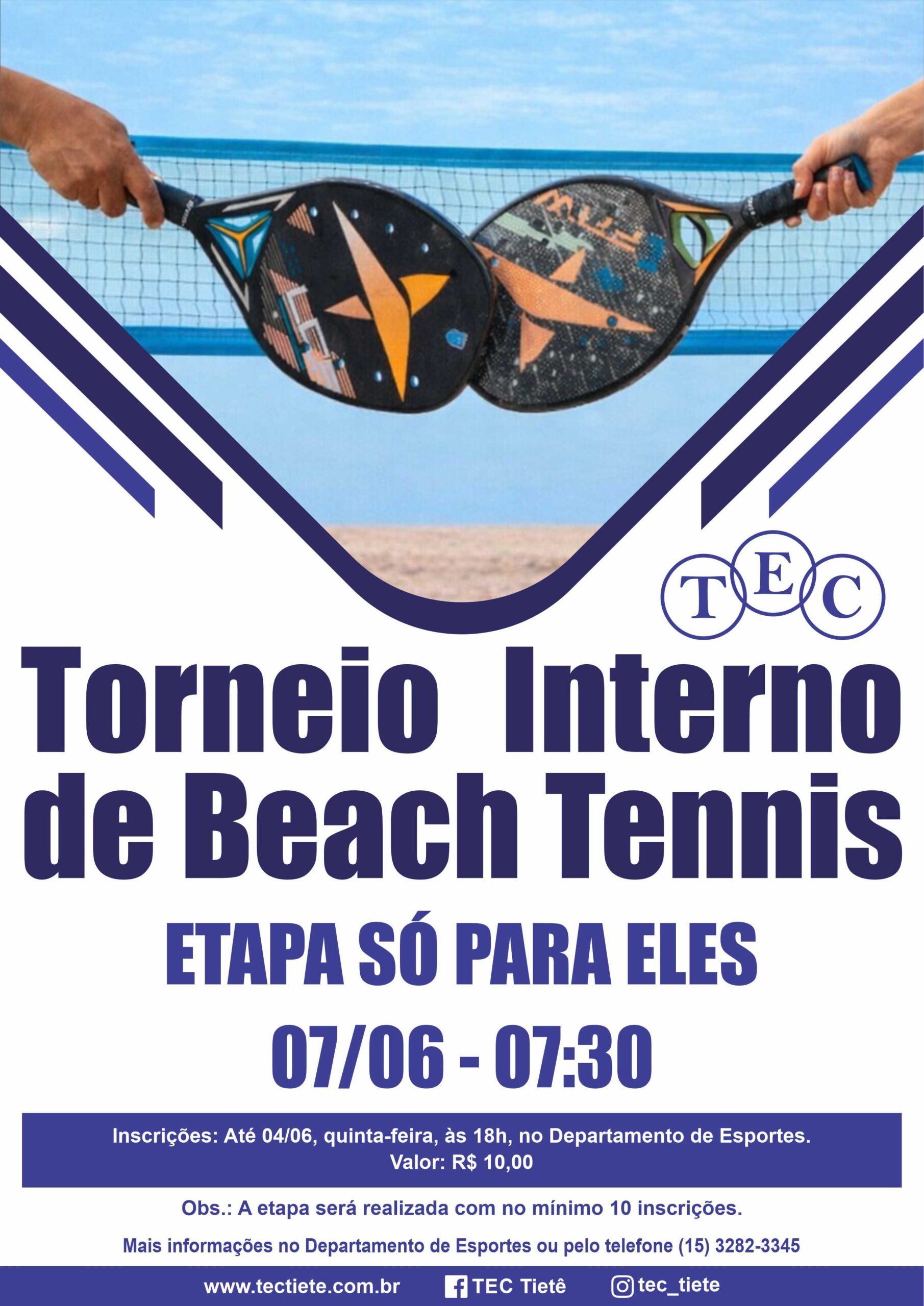 Torneio Interno de Beach Tennis – Só para eles