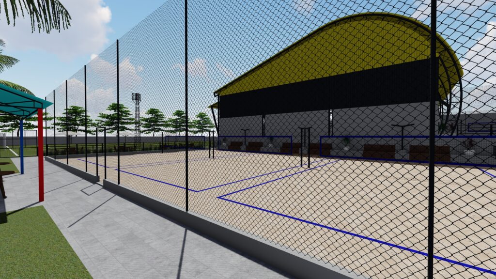 Construção de novo complexo de beach tennis