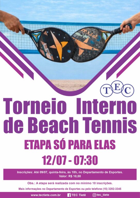 Torneio Interno de Beach Tennis – para elas