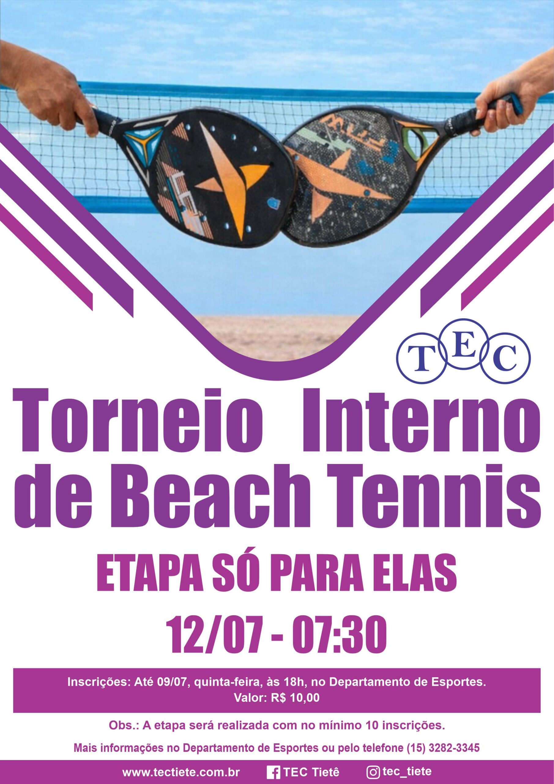 Torneio Interno de Beach Tennis – para elas