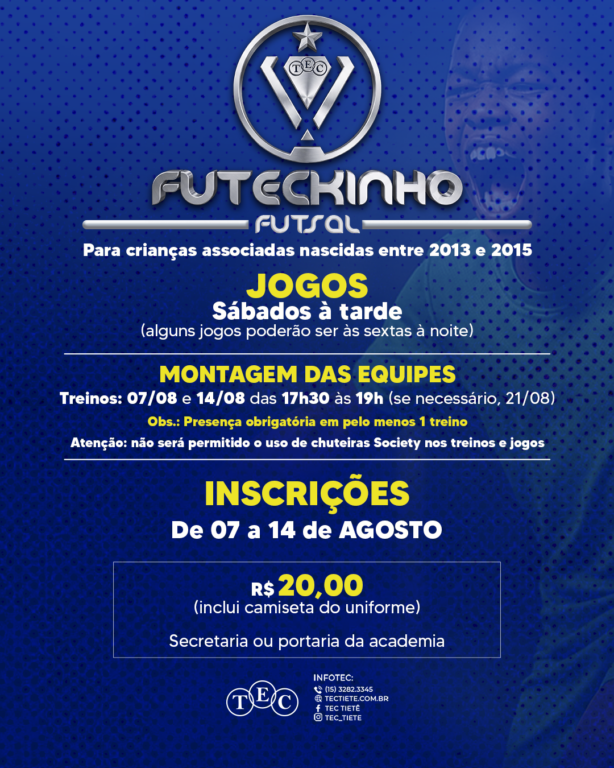 Futeckinho 2026 – Inscrições