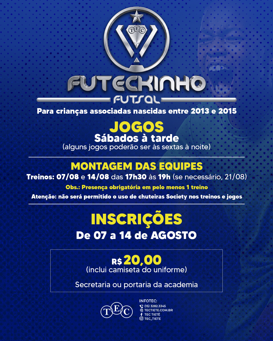 Futeckinho 2026 – Inscrições