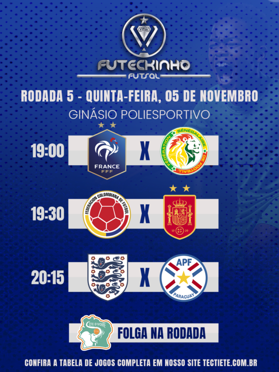 Futeckinho 2026 – Rodada 5